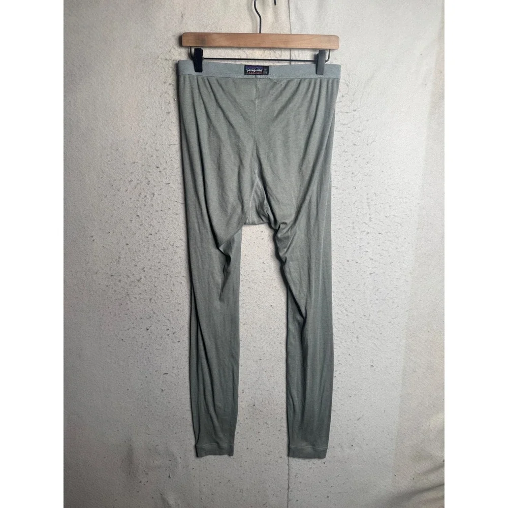Patagonia Capilene Mens Large Gray Thermal Base Layer Pants 44692 Made in USA